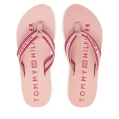 Klapki i japonki damskie - Japonki Tommy Hilfiger Th Webbing Summer Sandal FW0FW09193 Różowy - miniaturka - grafika 1