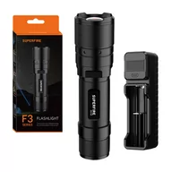 Latarki - Latarka Supfire F3-L2, ZOOM, 1100lm, 300m - miniaturka - grafika 1
