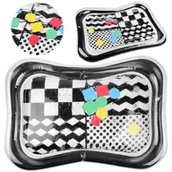 Maty edukacyjne - Kontrastowa sensoryczna mata wodna dmuchana ZA3242 - miniaturka - grafika 1