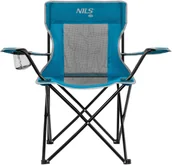 Fotele i krzesła ogrodowe - NC3302 KRZESŁO TURYSTYCZNE NIEBIESKO-SZARY NILS CAMP - miniaturka - grafika 1