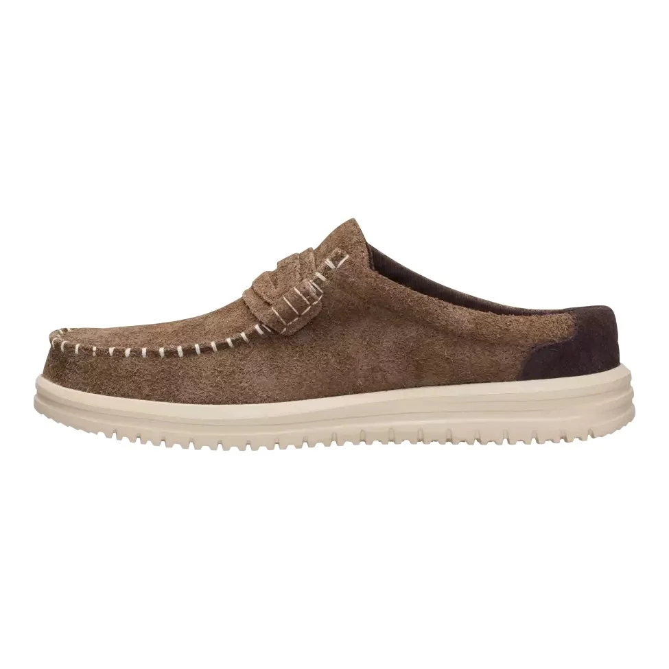 HeyDude Męskie Lekkie Buty Mokasyny Wsuwane Zamszowe Wally NXT Mule 45