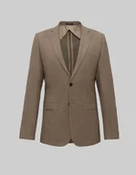 Marynarki męskie - marynarka jonadi beżowy slim fit - miniaturka - grafika 1