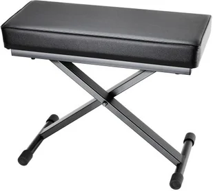 Adam Hall Stands Stands SKT 17 - Ekstragruba, tapicerowana ławeczka do keyboardu, składana - Akcesoria do instrumentów klawiszowych - miniaturka - grafika 1