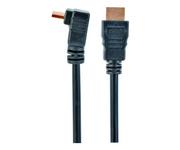 Kable - Impakt KABEL DO MONITORA HDMI(19PIN) v1.4 M/M 3M KĄTOWY (0745-001) - miniaturka - grafika 1