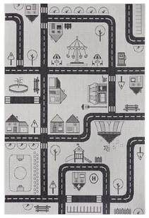 Kremowy dywan dla dzieci Ragami City, 80x150 cm - Dywany dla dzieci - miniaturka - grafika 1