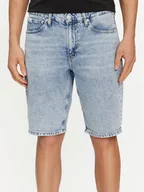 Spodenki męskie - Calvin Klein Jeans Szorty jeansowe J30J324873 Niebieski Regular Fit - miniaturka - grafika 1