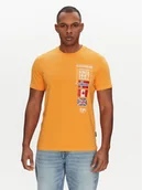 Koszulki męskie - Napapijri T-Shirt S-Turin NP0A4HQG Pomarańczowy Regular Fit - miniaturka - grafika 1