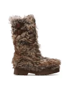 Kozaki damskie - Jenny Fairy Kozaki APRES-WS02 Brązowy - miniaturka - grafika 1