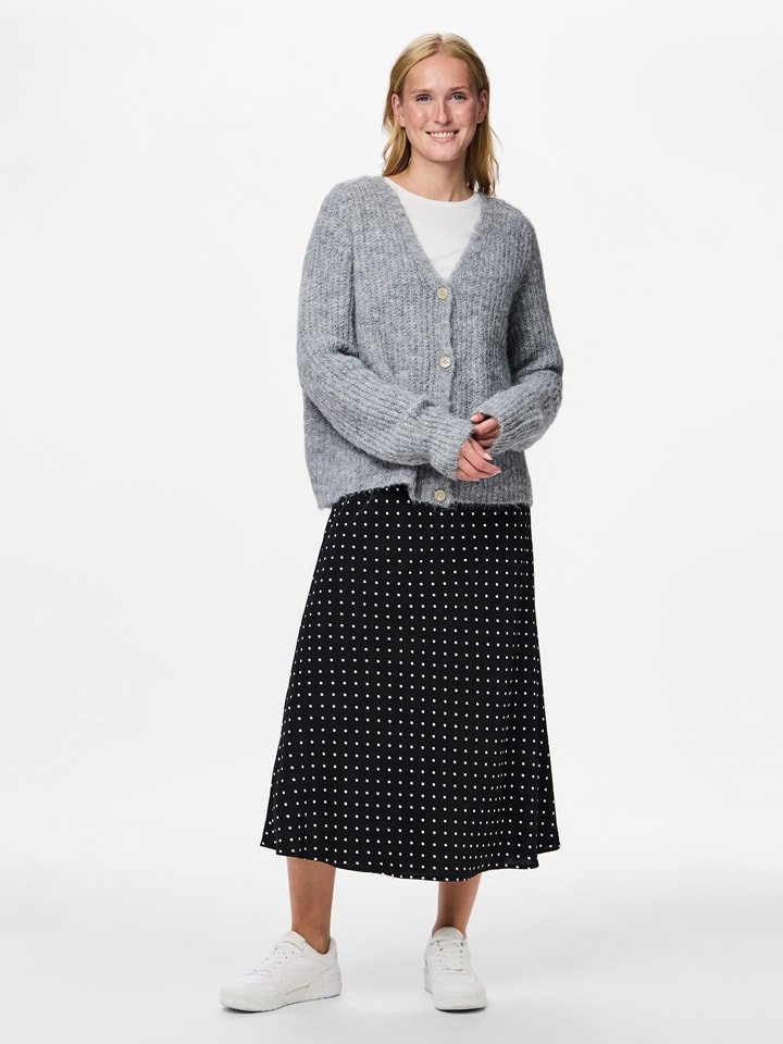 Pieces Kardigan w kolorze szarym