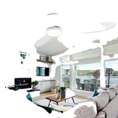 Wentylatory sufitowe - Wentylator sufitowy z oświetleniem LED, pilot zdalnego sterowania, nowoczesny design, BIAŁY, 52 cale - miniaturka - grafika 1