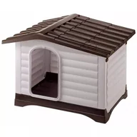 Legowiska dla psów - Ferplast Buda dla psa, Villa 90, szara, 88 x 72 65 cm, 87255099 - miniaturka - grafika 1