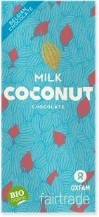 Oxfam Fair Trade CZEKOLADA MLECZNA Z PŁATKAMI KOKOSOWYMI FAIR TRADE BIO 100 g - Zdrowa żywność - miniaturka - grafika 2