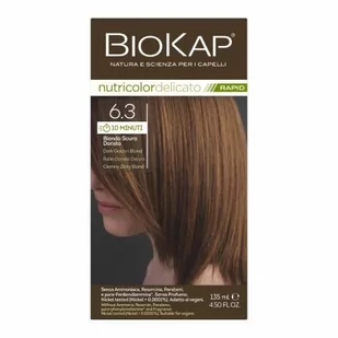 Biokap LAB PHARMA DELICATO RAPID 6.3 Ciemny złoty blond, 135ml - Farby do włosów i szampony koloryzujące - miniaturka - grafika 1