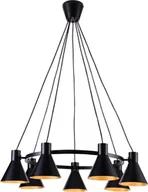 Lampy sufitowe - Lampa wisząca Lumes Czarna metalowa lampa wisząca do jadalni - K104-Rago - miniaturka - grafika 1