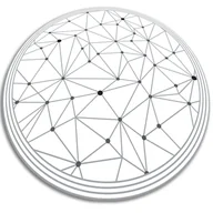Dywany - Dywan okrągły winylowy do domu okrągła geometryczna siatka fi90 cm - miniaturka - grafika 1