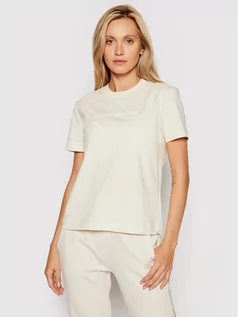 Koszulki i topy damskie - Calvin Klein Jeans T-Shirt J20J216251 Beżowy Relaxed Fit - grafika 1