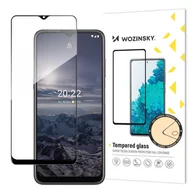 Szkła hartowane na telefon - Wozinsky super wytrzymałe szkło hartowane Full Glue na cały ekran z ramką Case Friendly Nokia G21 / G11 czarny - miniaturka - grafika 1