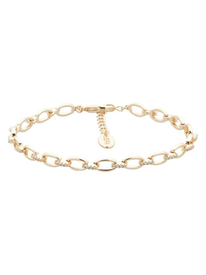 U.S. Polo Assn. Pozłacana bransoletka z kamieniami ozdobnymi