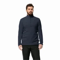 Odzież trekkingowa damska - Bluza polarowa męska Jack Wolfskin Taunus HZ - miniaturka - grafika 1