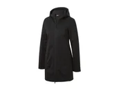 Kurtki i kamizelki sportowe damskie - CRIVIT Płaszcz damski softshell, hydrofobowy (XS (32/34), Czarny) - miniaturka - grafika 1