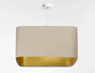 Lampy sufitowe - Lampa wisząca KWADRO SUE 40w25 beżowa/złota BPS KONCEPT - miniaturka - grafika 1