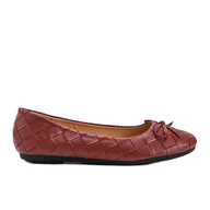 Baleriny - Czerwone plecione balerinki Kaiden - Inna marka - miniaturka - grafika 1