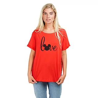 Koszulki i topy damskie - Disney Damska koszulka 'Love Mickey' Mouse - grafika 1