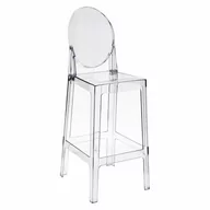 Taborety i hokery - D2.Design DESIGN Stołek barowy Viki transparentny 75cm - miniaturka - grafika 1