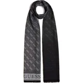 Apaszki i szaliki damskie - Szal damski Guess chusta apaszka cienka wzorzysta logo - miniaturka - grafika 1