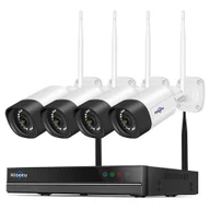 Systemy inteligentnych domów - System monitoringu WiFi Hiseeu, 10-kanałowy rejestrator sieciowy, wideo HD 5MP, nagrywanie całodobowe, noktowizja kolorowa - miniaturka - grafika 1
