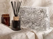 Świece - Zestaw zapachowy świeczka sojowa i dyfuzor z patyczkami świeże pranie DARK ELEGANCE - miniaturka - grafika 1