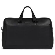 Walizki - Piquadro Blue Square Weekender Torba podróżna skórzana 52 cm black BV5407MOS-N - miniaturka - grafika 1