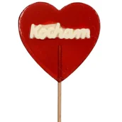 Gumy do żucia, lizaki, dropsy - LIZAK WALENTYNKOWY SERCE KOCHAM 55GR NA WALENTYNKI, DZIEŃ MATKI BABCI 1SZT - miniaturka - grafika 1