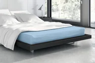 Prześcieradła - Prześcieradło Frotte Vanille Z Gumką Niebieskie - miniaturka - grafika 1