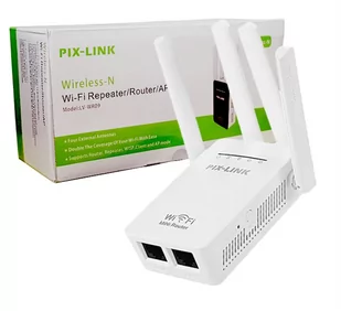 Strado Wi-Fi Repeater Router PIX-LINK - White DNWIFIREPEATER5.WHIT - Routery - miniaturka - grafika 1