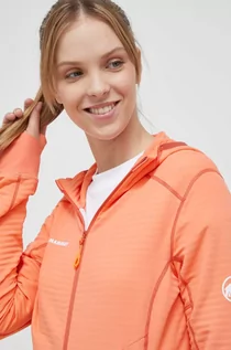 Bluzy damskie - Mammut bluza sportowa Taiss Light kolor pomarańczowy - grafika 1