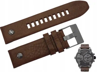 Pasek DIESEL DZ7258 brązowy skórzany 24 mm - Akcesoria do zegarków - miniaturka - grafika 1