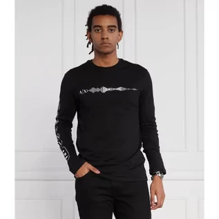 Koszulki męskie - Armani Exchange Longsleeve | Regular Fit - grafika 1