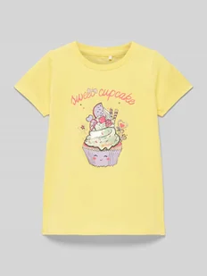 T-shirt z nadrukowanym motywem model ‘DINAS’ - Koszulki dla dziewczynek - miniaturka - grafika 1