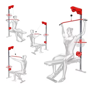 K-SPORT Wyciąg treningowy atlas górny+dolny+drążek do ćwiczeń do ławki KSSL016 - Wyciągi do ćwiczeń - miniaturka - grafika 1