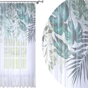 Firany - FIRANA GOTOWA 140x250 WOAL BARWIONA WZÓR NA ŻABKI - miniaturka - grafika 1