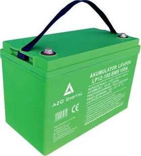 AZO Digital Akumulator LiFePO4 LP12-100 100Ah 12V 150A Bluetooth mata grzewcza - Ładowarki i akumulatory - miniaturka - grafika 1