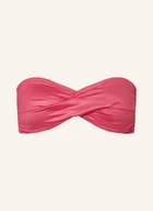 Stroje kąpielowe - Seafolly Góra Od Bikini Bandeau Soleil pink - miniaturka - grafika 1