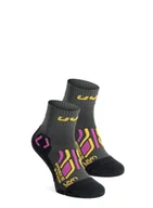 Skarpety termoaktywne - Skarpety damskie UYN Trekking Approach Low Cut Socks 2-Pack - grey/turquiose - miniaturka - grafika 1