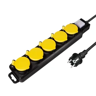 LogiLink 5 gniazd IP44 1.5m LPS255 - Listwy zasilające - miniaturka - grafika 1
