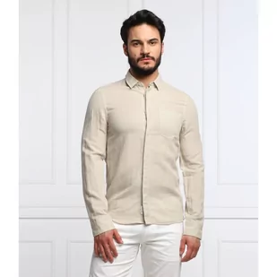 Calvin Klein Lniana koszula | Slim Fit - Koszule męskie - miniaturka - grafika 1