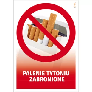 Oznaczenie "Palenie tytoniu zabronione" 14,8 x 21R - Numery na dom - miniaturka - grafika 2