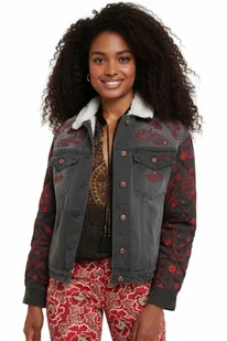 Kurtka damska Desigual Quilt Bill ocieplana jeansowa szara -S - Kurtki damskie Kurtka damska Desigual Quilt Bill ocieplana jeansowa szara -S - Kurtki damskie - miniaturka - grafika 1