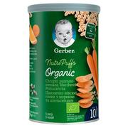 Dania dla dzieci - Gerber Organic Chrupki pszenno owsiane marchewka pomarańcza dla niemowląt po 10 miesiącu 35 g Bio - miniaturka - grafika 1