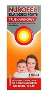 Przeziębienie i grypa - RECKITT BENCKISER NUROFEN FORTE SMAK TRUSKAWKOWY 200 mg/5ml 100 ml - miniaturka - grafika 1